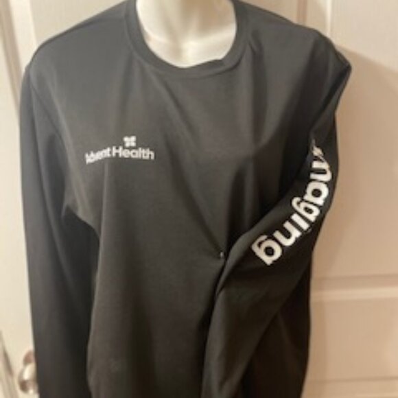 Employee black long sleeve Size Medium, not worn, AdventHealth logo and Imaging - Picture 1 of 3